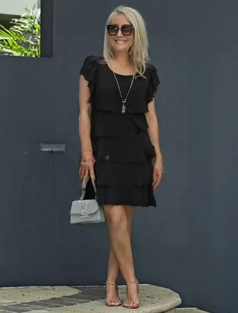 Olivia™ | Dress with Flutter Sleeves