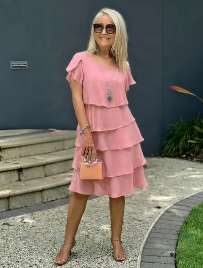 Olivia™ | Dress with Flutter Sleeves