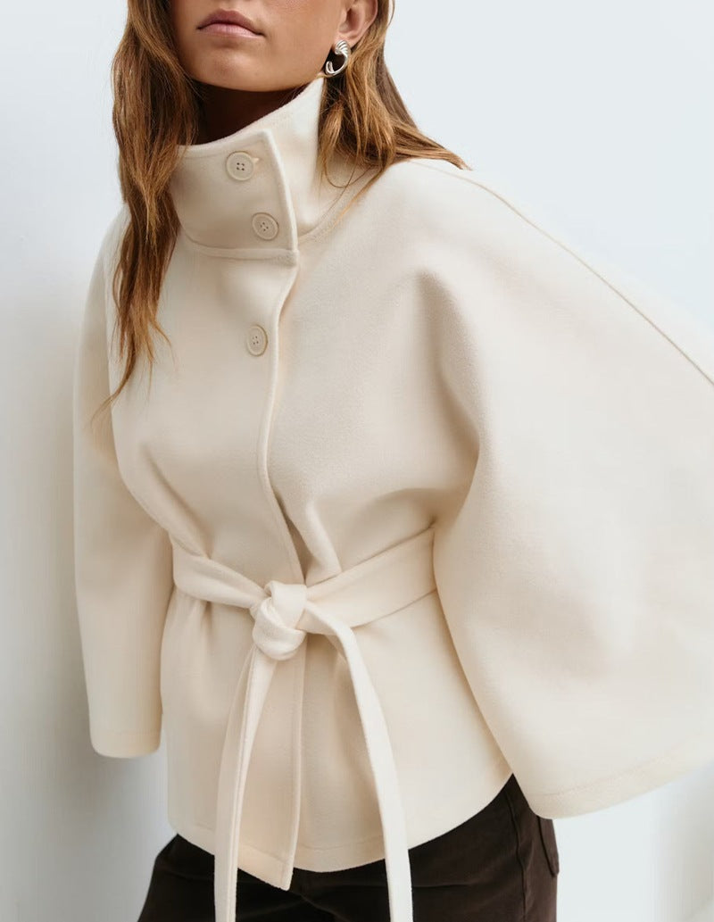 Marcelline™| High-Neck Belted Coat