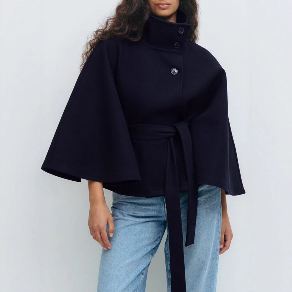 Marcelline™| High-Neck Belted Coat