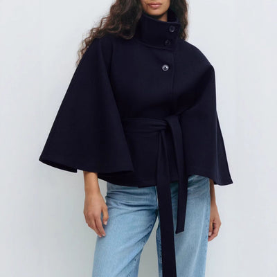 Marcelline™| High-Neck Belted Coat