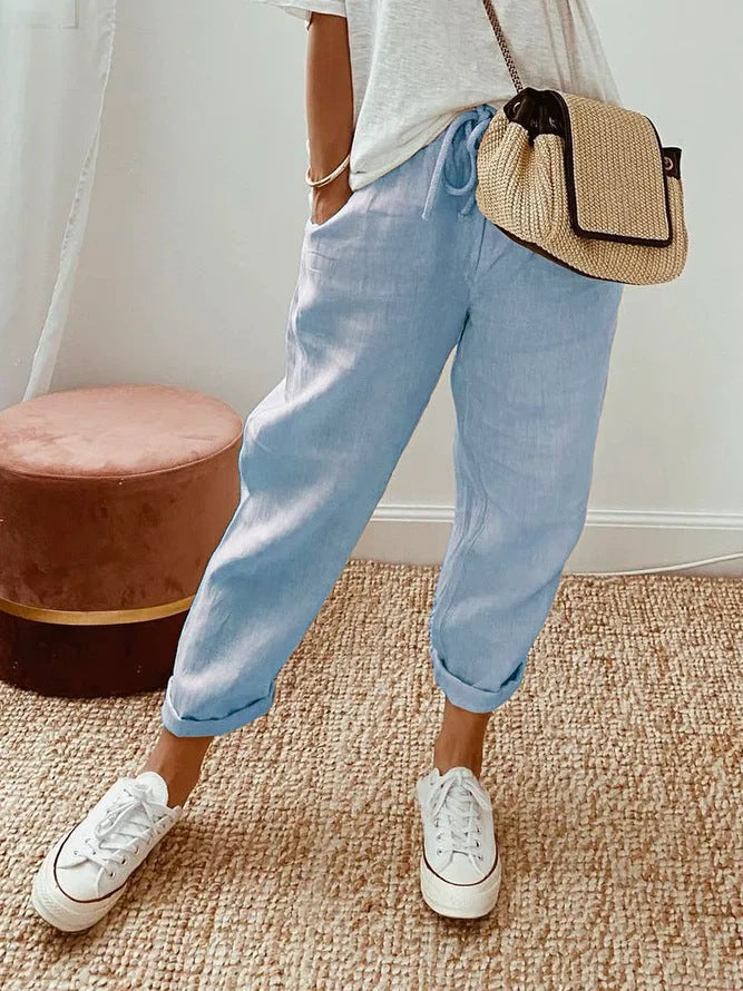 Solid™ | Insert Pocket Drawstring Casual Pants