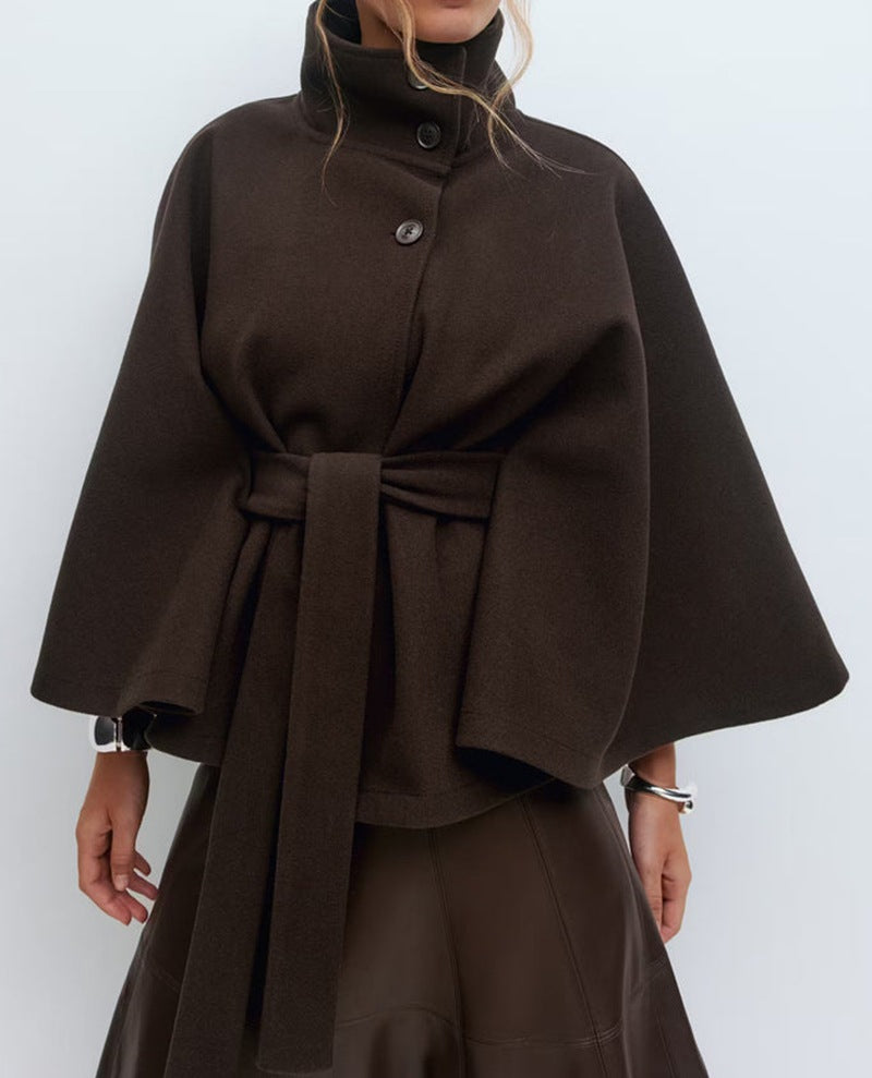 Marcelline™| High-Neck Belted Coat