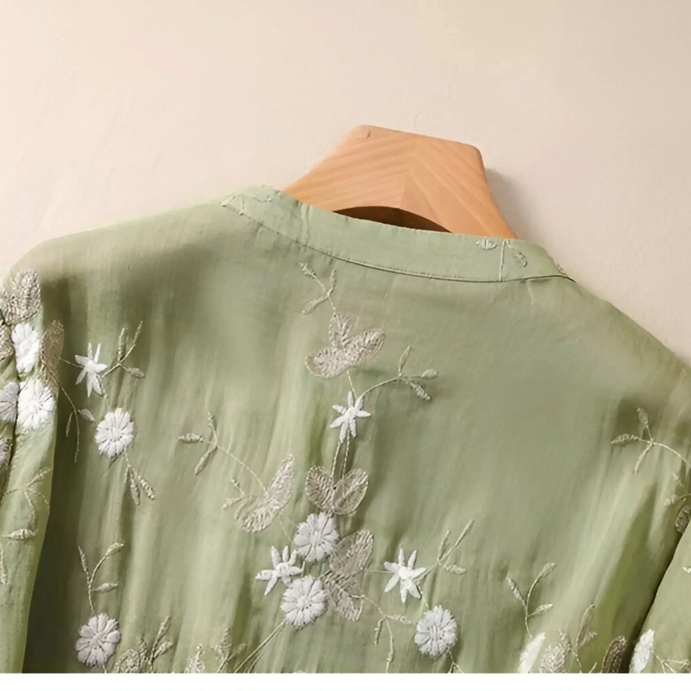 Isabella™ | Embroidered Button-Down Blouse