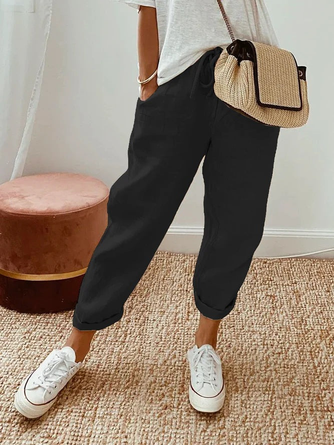 Solid™ | Insert Pocket Drawstring Casual Pants