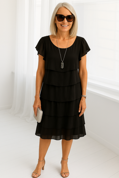 Olivia™ | Dress with Flutter Sleeves