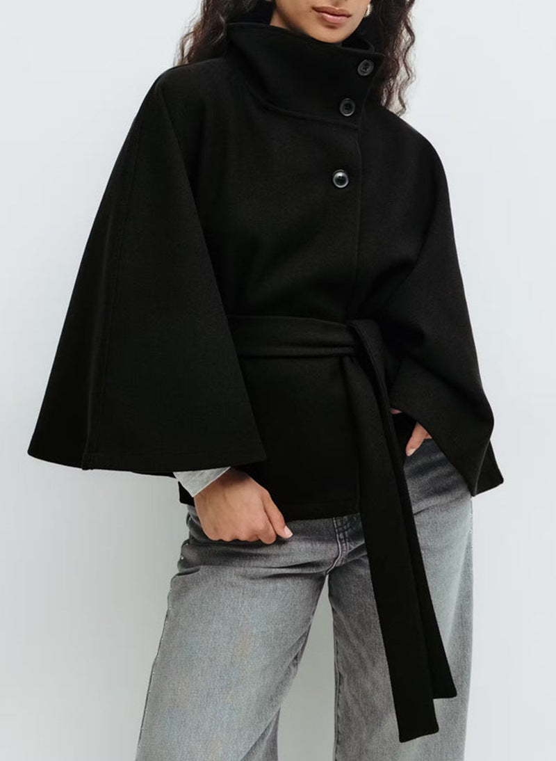 Marcelline™| High-Neck Belted Coat