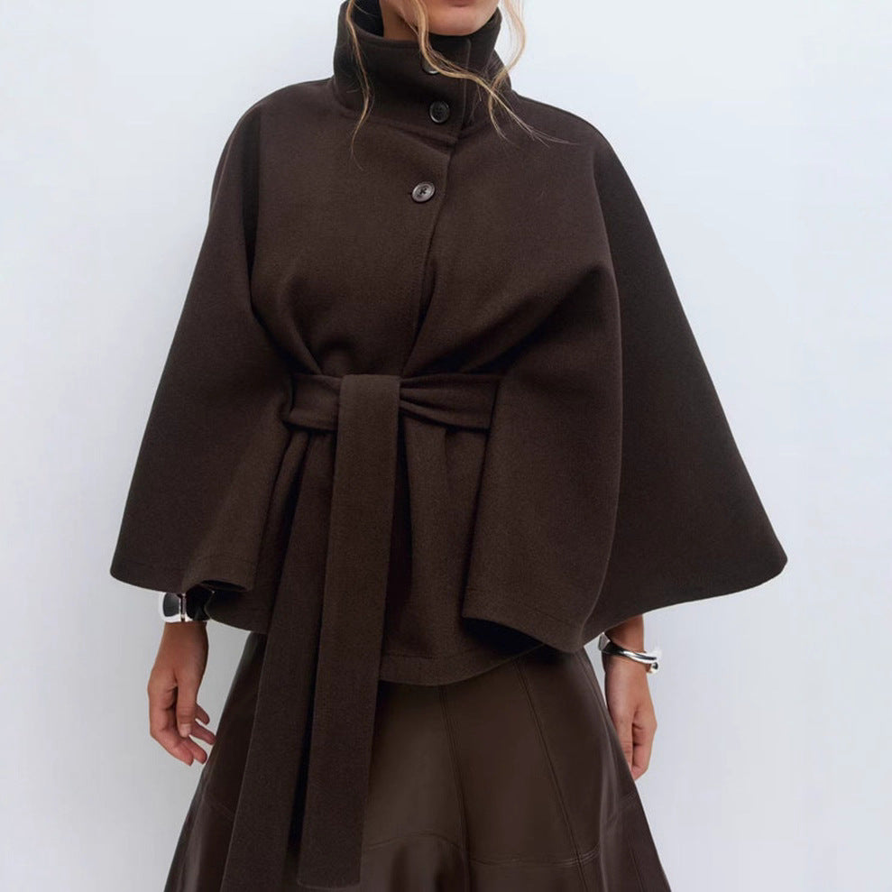 Marcelline™| High-Neck Belted Coat