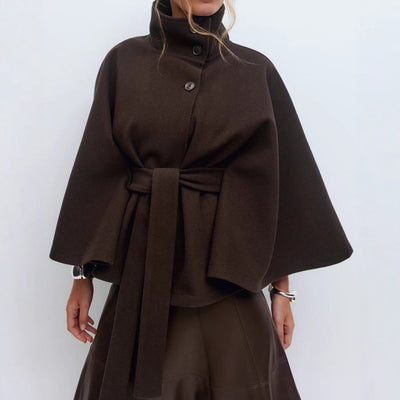 Marcelline™| High-Neck Belted Coat