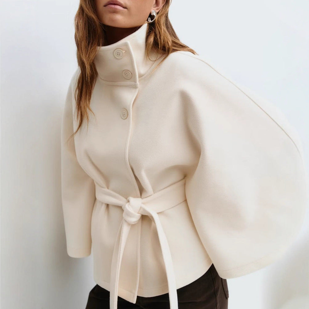 Marcelline™| High-Neck Belted Coat