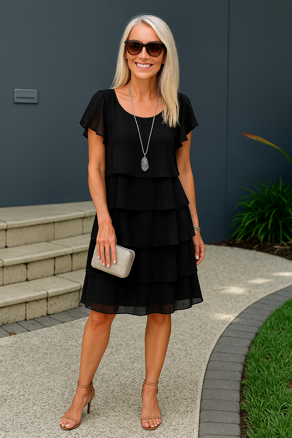 Olivia™ | Dress with Flutter Sleeves