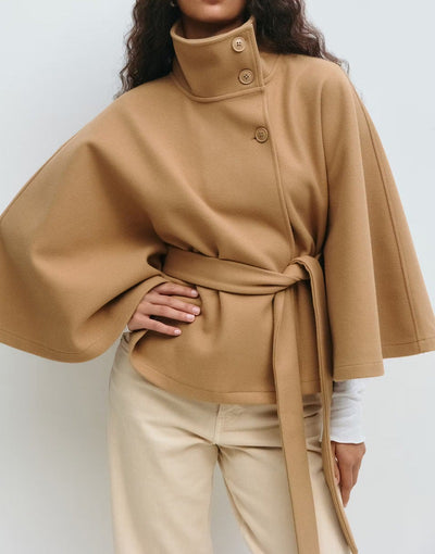 Marcelline™| High-Neck Belted Coat