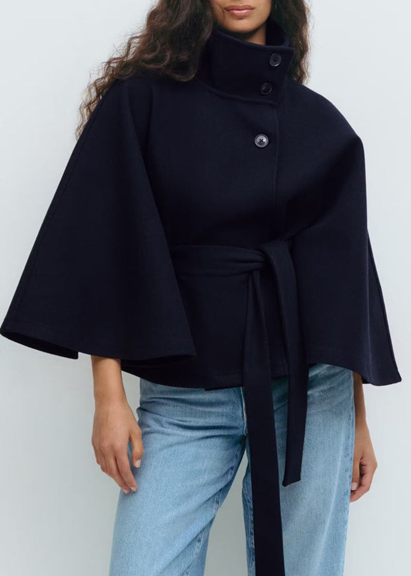 Marcelline™| High-Neck Belted Coat