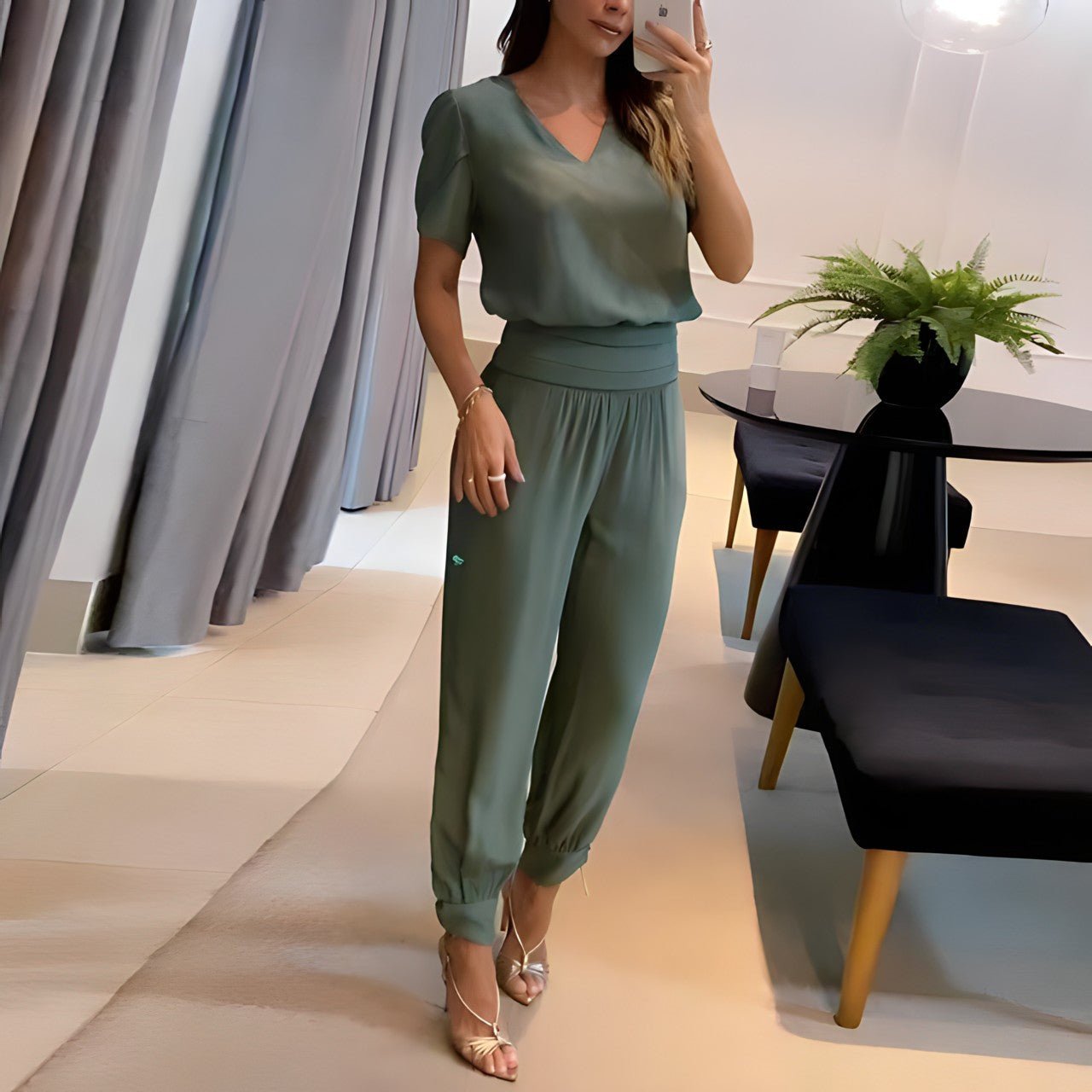 ANNELIESE™ | Trendy Blouse & Pants Set
