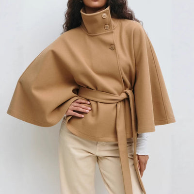 Marcelline™| High-Neck Belted Coat
