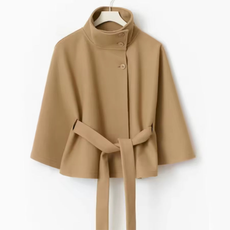 Marcelline™| High-Neck Belted Coat