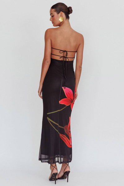 Emely™ | Strapless Floral Dress