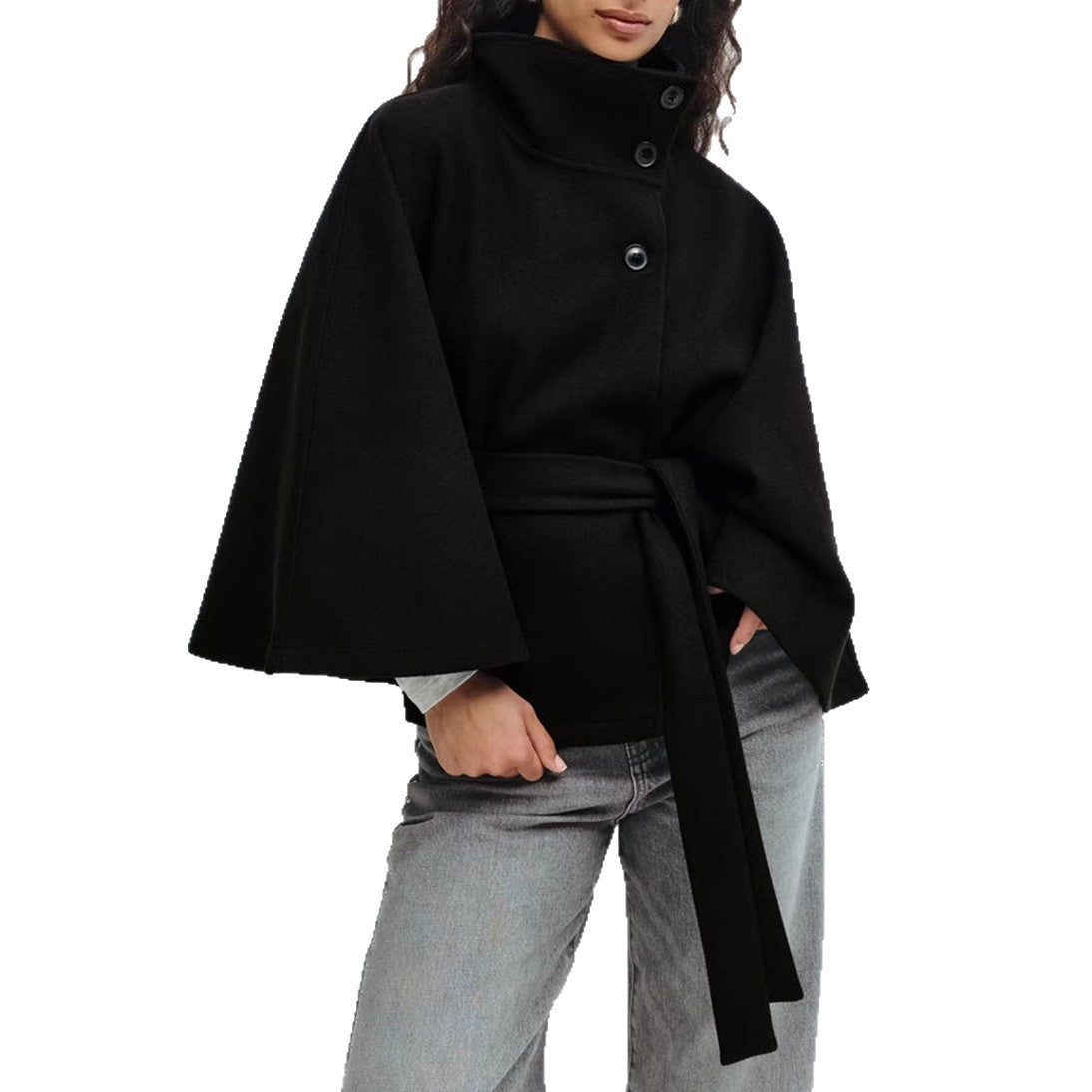 Marcelline™| High-Neck Belted Coat