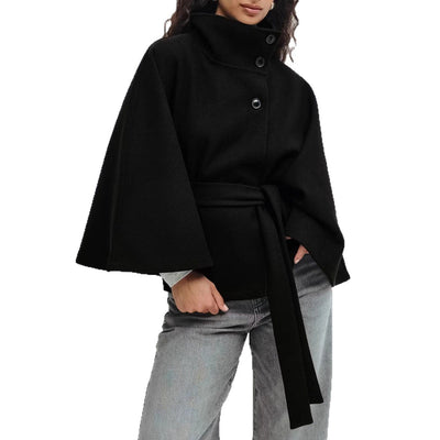 Marcelline™| High-Neck Belted Coat