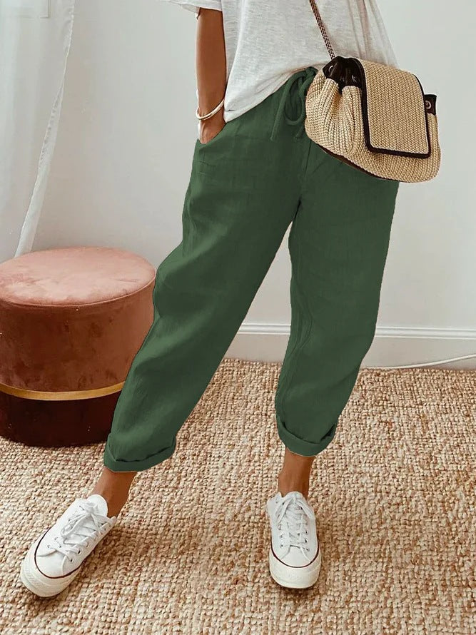 Solid™ | Insert Pocket Drawstring Casual Pants