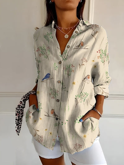 Mira™ | Women’s Floral Button-Up Blouse
