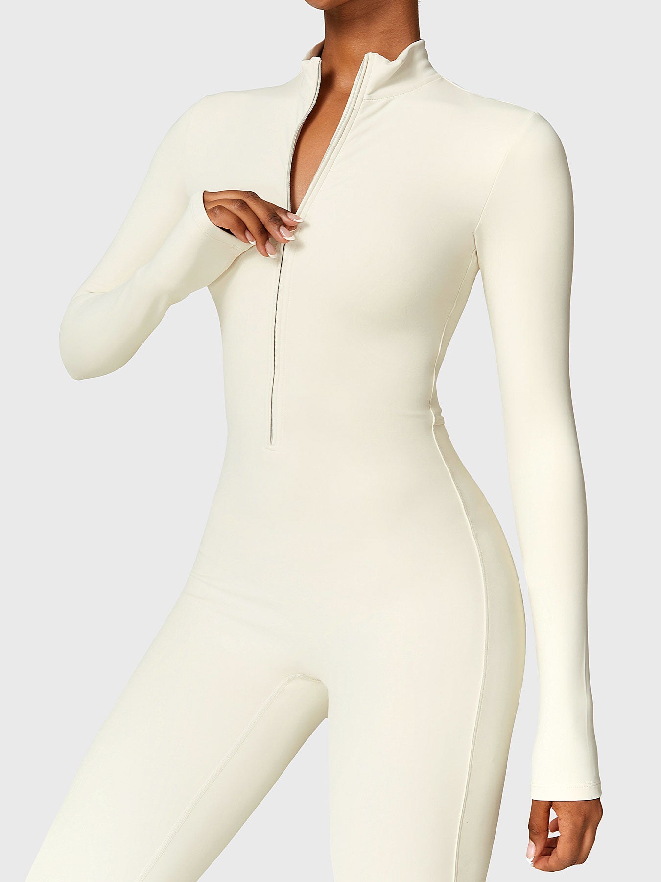 Yeoreo Belle™| Fleece Long Sleeve Zipper Jumpsuit