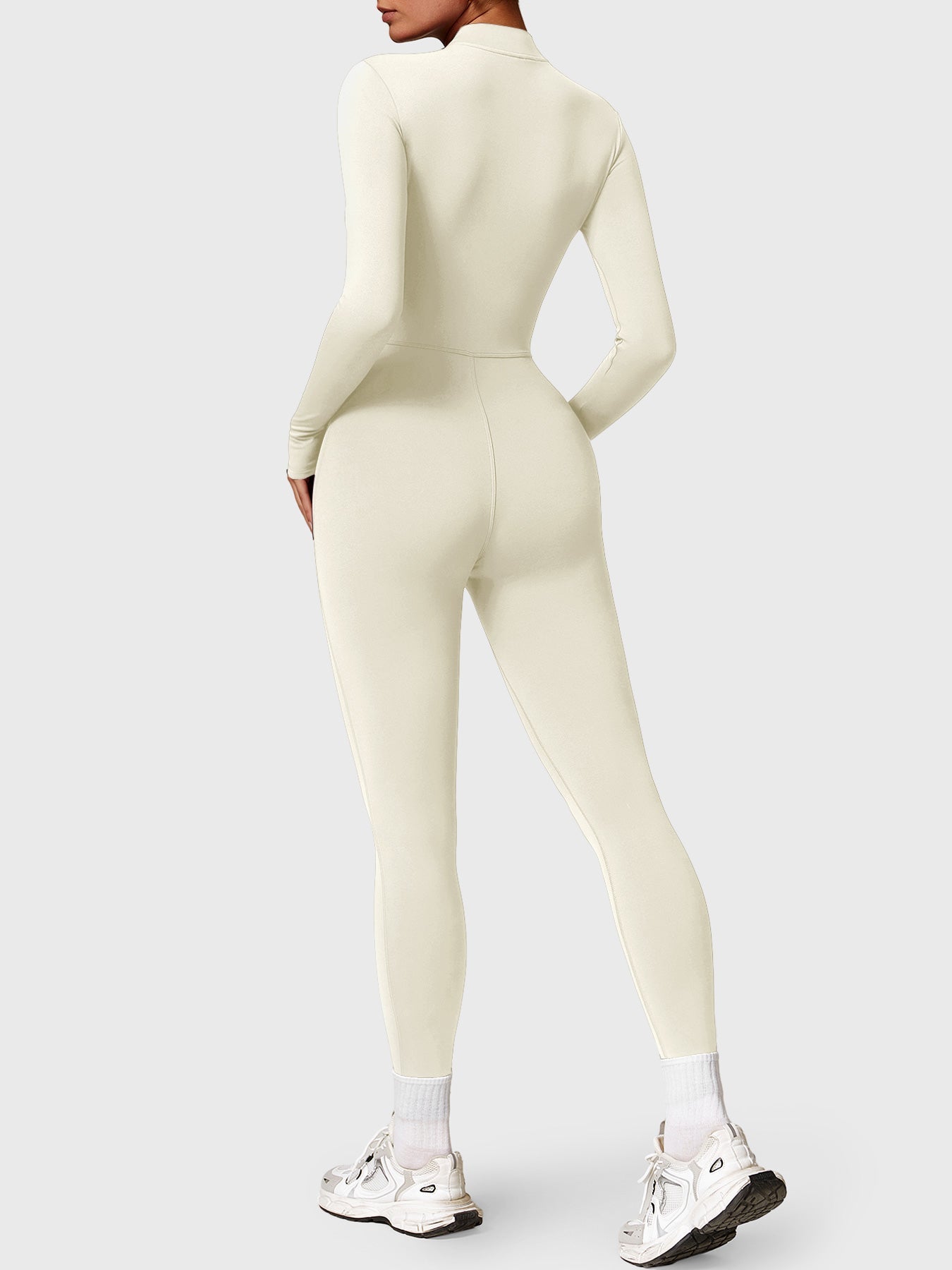 Yeoreo Belle™| Fleece Long Sleeve Zipper Jumpsuit