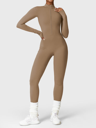 Yeoreo Belle™| Fleece Long Sleeve Zipper Jumpsuit