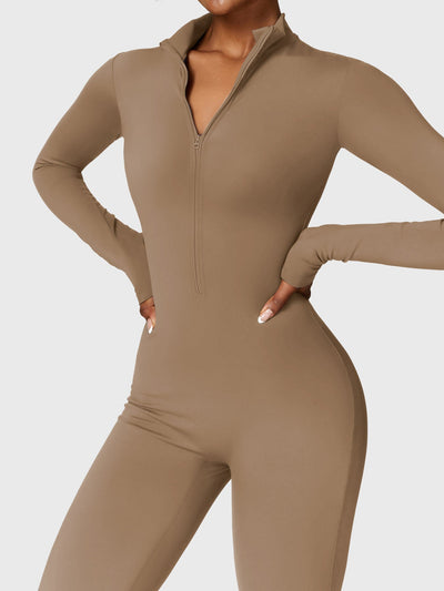 Yeoreo Belle™| Fleece Long Sleeve Zipper Jumpsuit