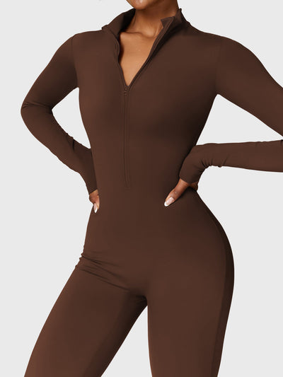 Yeoreo Belle™| Fleece Long Sleeve Zipper Jumpsuit