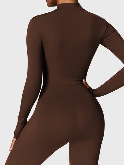 Yeoreo Belle™| Fleece Long Sleeve Zipper Jumpsuit