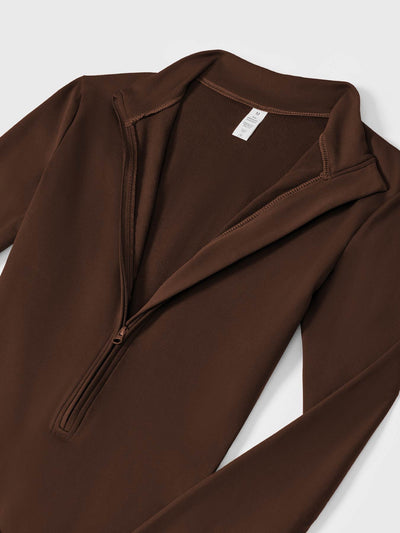 Yeoreo Belle™| Fleece Long Sleeve Zipper Jumpsuit