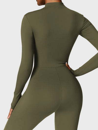 Yeoreo Belle™| Fleece Long Sleeve Zipper Jumpsuit