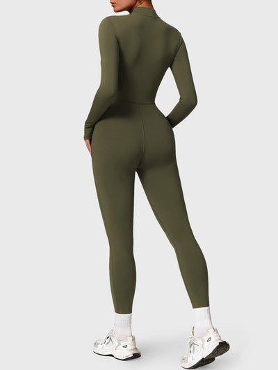 Yeoreo Belle™| Fleece Long Sleeve Zipper Jumpsuit