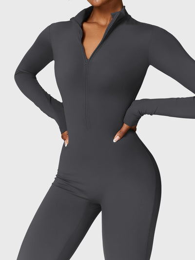 Yeoreo Belle™| Fleece Long Sleeve Zipper Jumpsuit