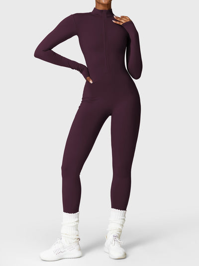 Yeoreo Belle™| Fleece Long Sleeve Zipper Jumpsuit