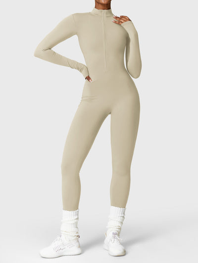 Yeoreo Belle™| Fleece Long Sleeve Zipper Jumpsuit