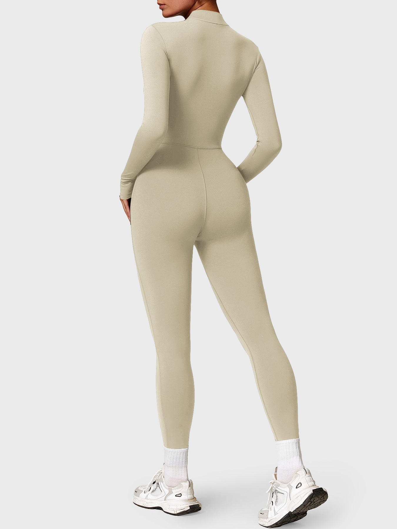 Yeoreo Belle™| Fleece Long Sleeve Zipper Jumpsuit