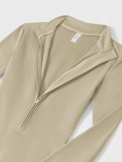 Yeoreo Belle™| Fleece Long Sleeve Zipper Jumpsuit