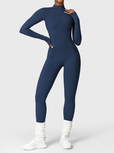 Yeoreo Belle™| Fleece Long Sleeve Zipper Jumpsuit