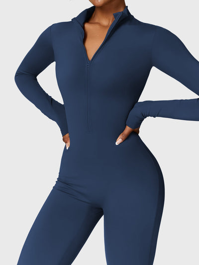 Yeoreo Belle™| Fleece Long Sleeve Zipper Jumpsuit