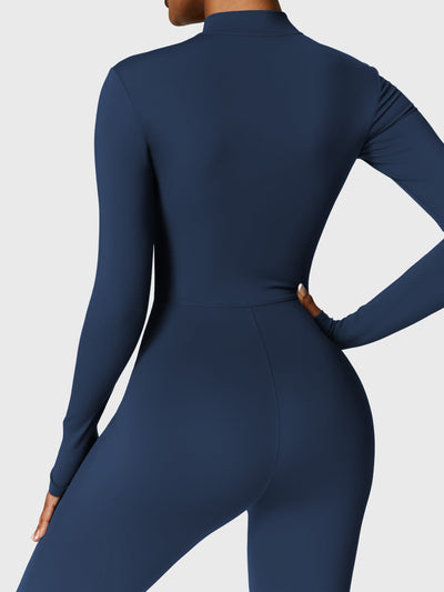 Yeoreo Belle™| Fleece Long Sleeve Zipper Jumpsuit